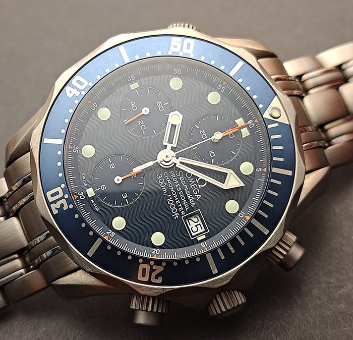 Omega Seamaster Titanium 300M Chronograph Diver Wristwatch Ref. 2298.80